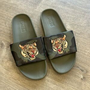 Polo ralph Lauren tiger camo slides